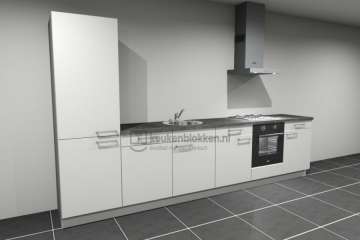 Nieuw keukenblok 3.60m met apparatuur, gaskookplaat rechts, op voorraad !!