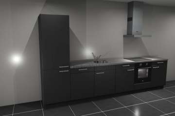 Nieuw keukenblok 3.60m met apparatuur, inductie kookplaat, op voorraad !!