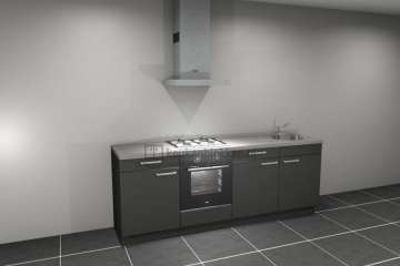Keukenblok met apparatuur 2.40 m breed - Showroommodel !!